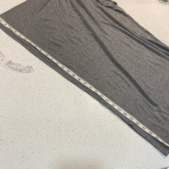 C&C CALIFORNIA jersey tee stretch grey gray fabric shawl cape scarf offset - Picture 4 of 4